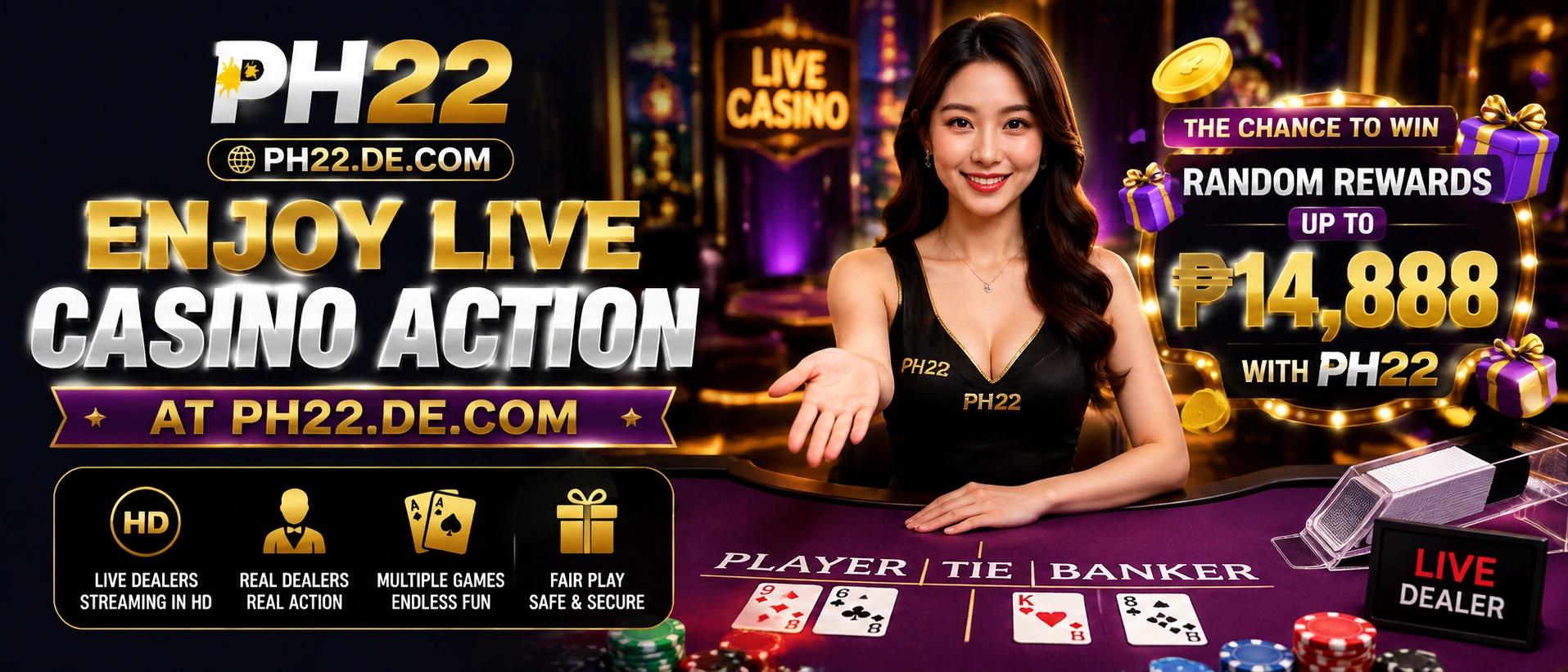 Live casino guide visual